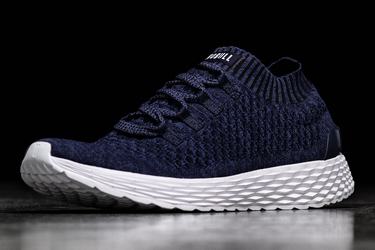 Nobull Knit Runner Men's Running Shoes Navy | Australia (RI0675)